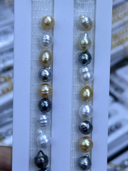 South Sea & Tahitian Baroque Pearl Loose Pearl Strand | 8–11mm AAA- Grade | Per Strand