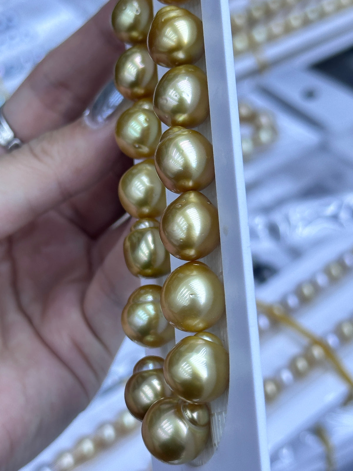 Rich Gold South Sea Baroque Pearl Loose Strand | 10–13mm AAA Grade | Per Strand