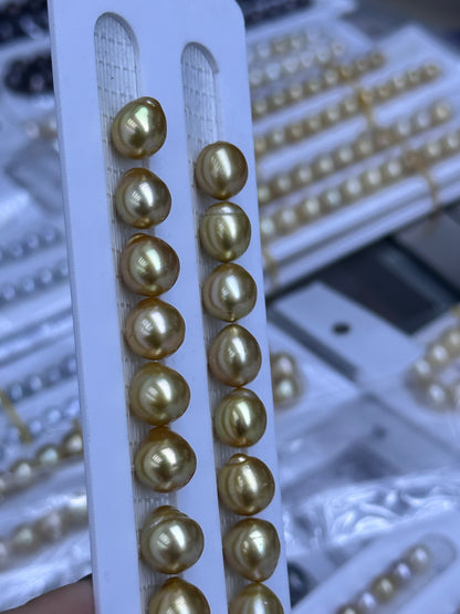 Rich Gold South Sea Baroque Pearl Loose Strand | 10–13mm AAA Grade | Per Strand