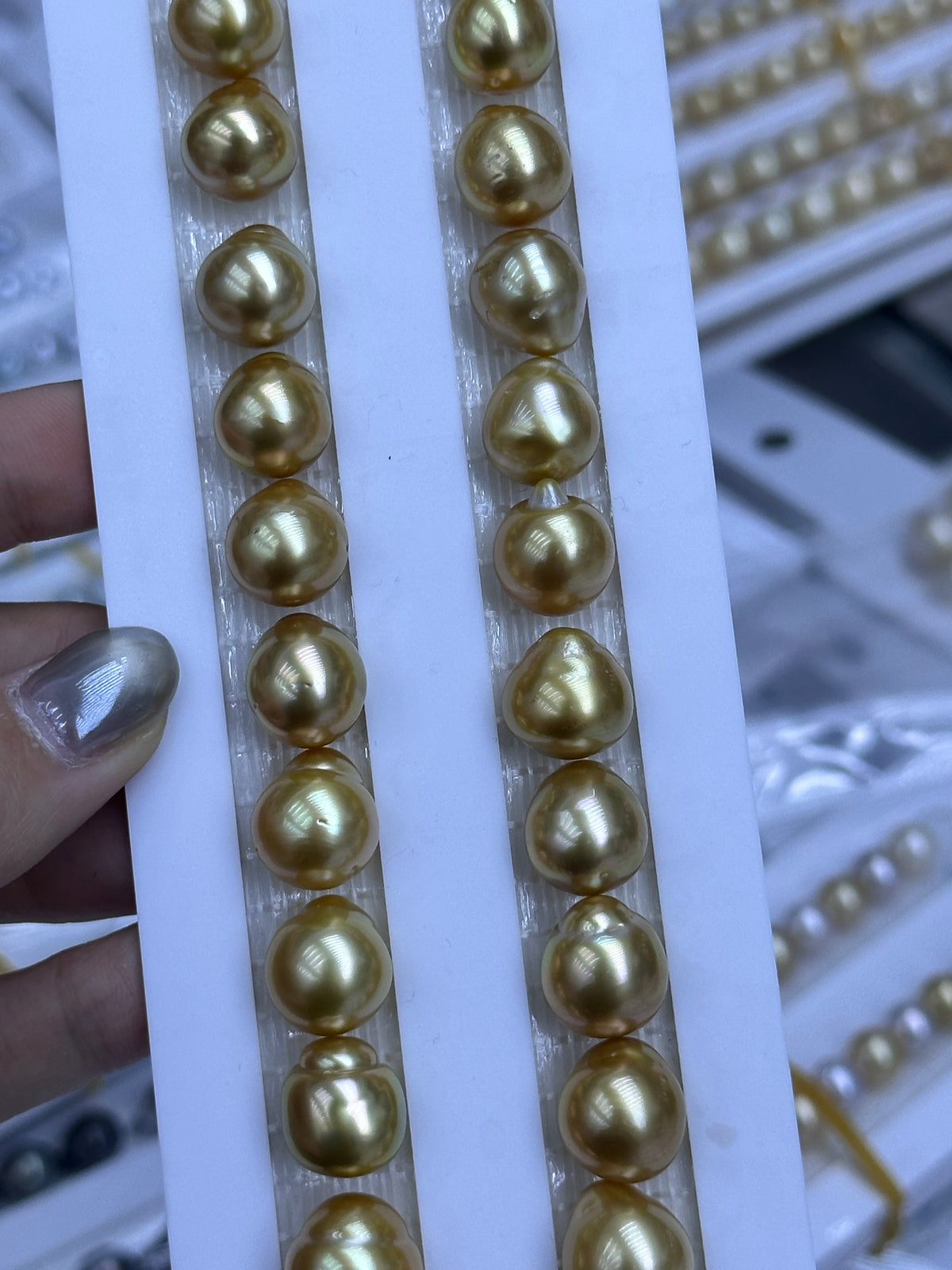 Rich Gold South Sea Baroque Pearl Loose Strand | 10–13mm AAA Grade | Per Strand