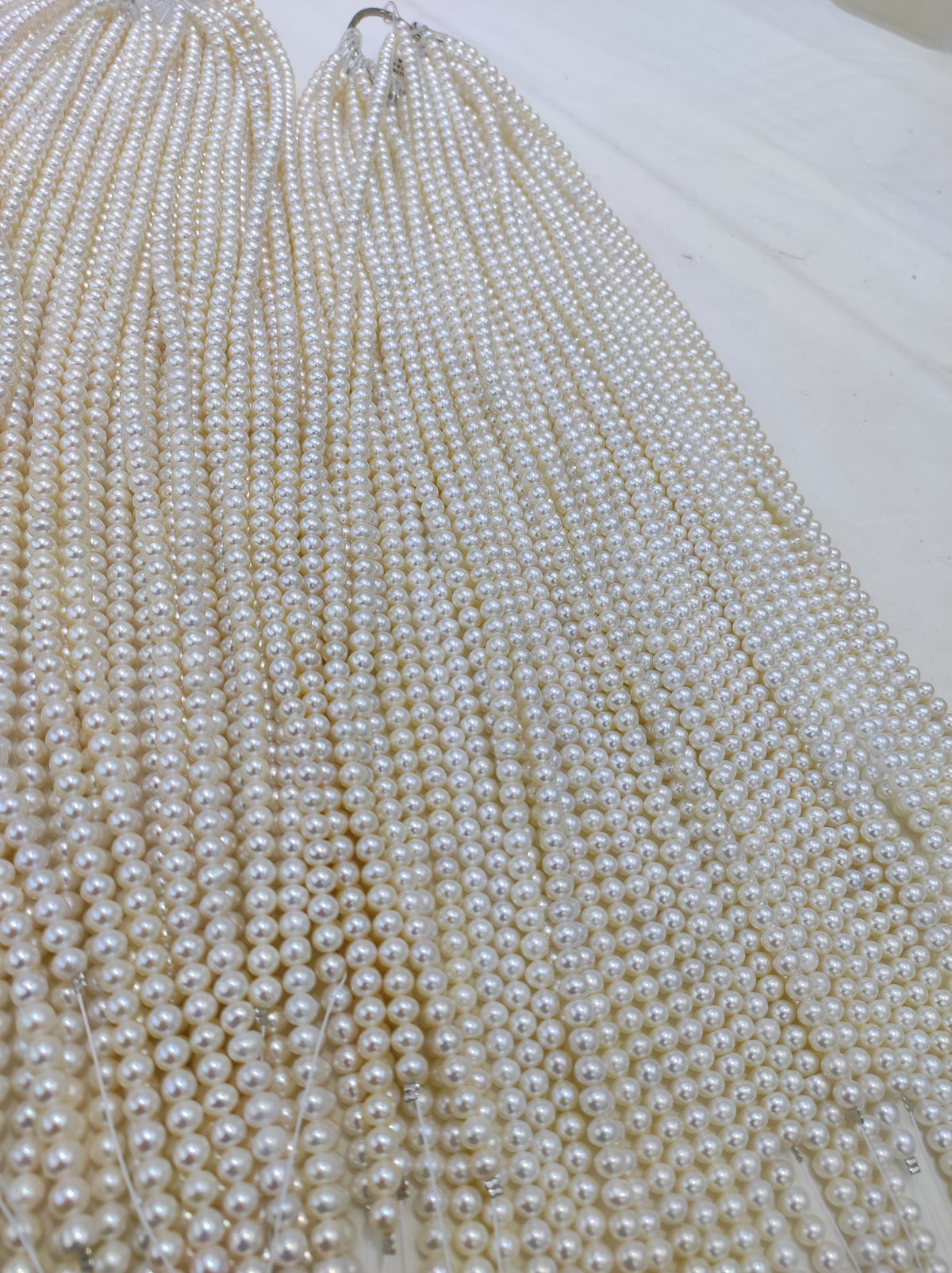 White Freshwater Pearl Strand | 4.5–5mm AAA Grade | Per Strand