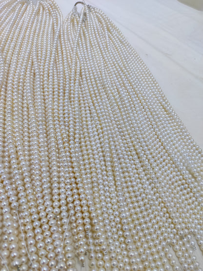 White Freshwater Pearl Strand | 4.5–5mm AAA Grade | Per Strand