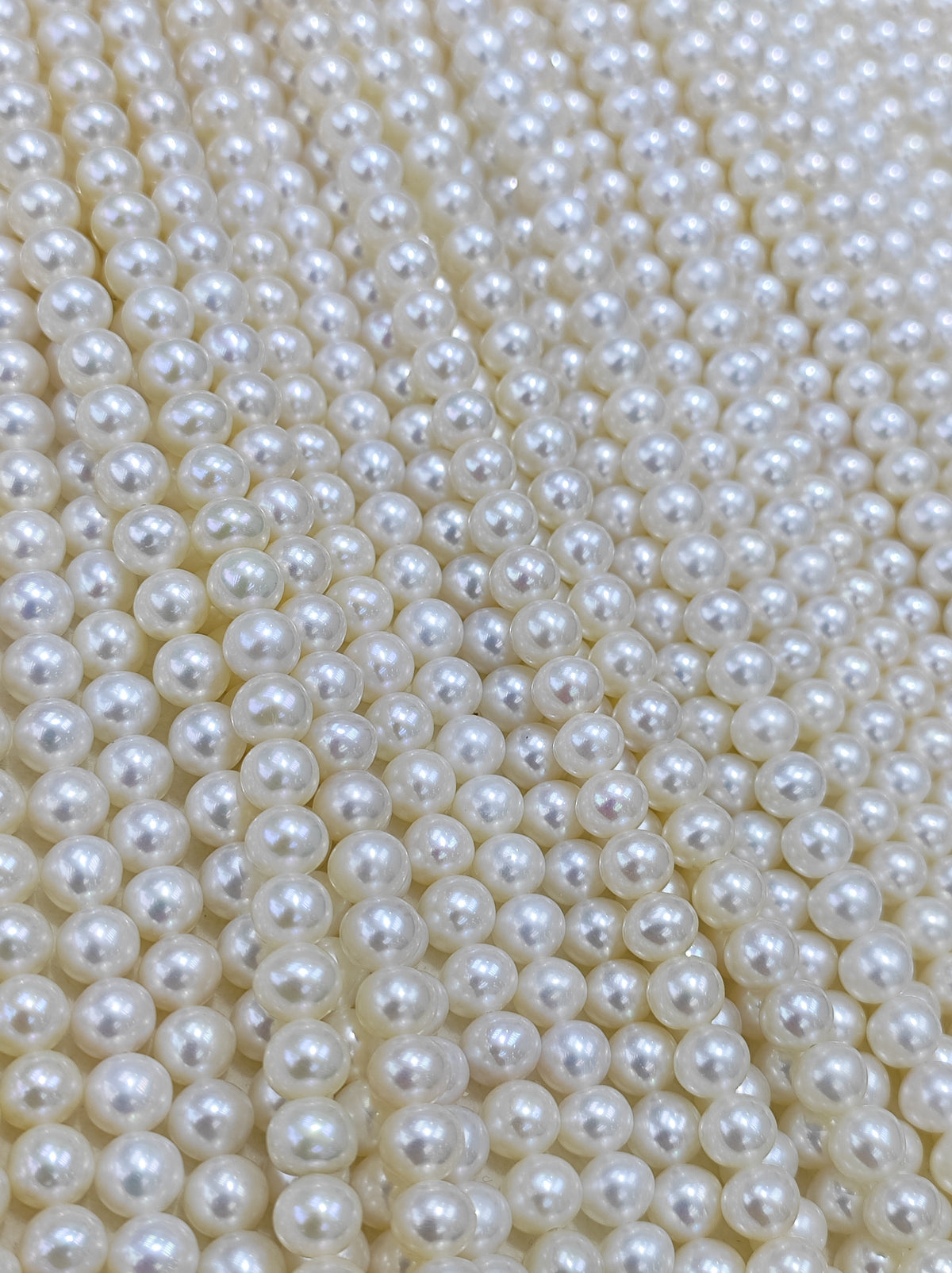 White Freshwater Pearl Strand | 4.5–5mm AAA Grade | Per Strand