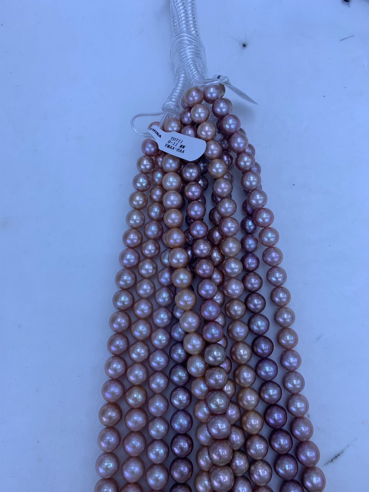 Pink Purple Freshwater Pearl Strand | 9–11mm AAA Grade | Near Round | Per Strand