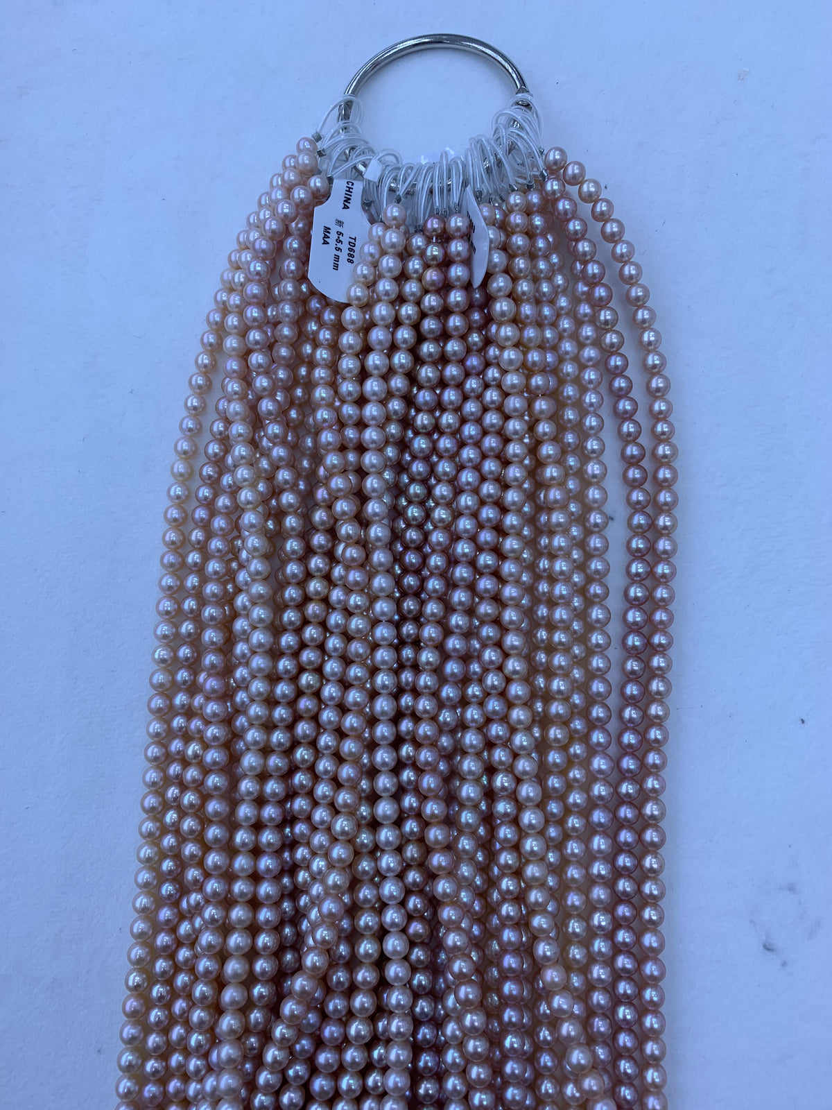 Pink & Purple Freshwater Pearl Strand | 5–5.5mm AAA Grade | Round Pearls
