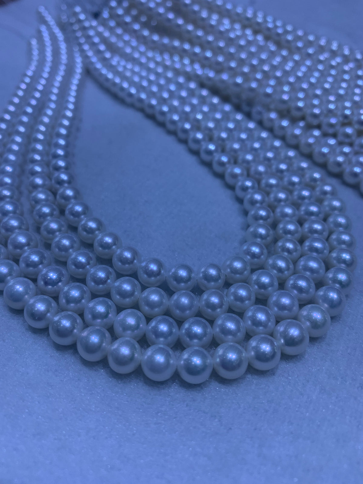 White Round Freshwater Pearl Strand | 6–6.5mm AAA Grade | Per Strand