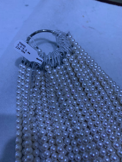 White Round Freshwater Pearl Strand | 5.5–6.5mm AAA Grade | Per Strand