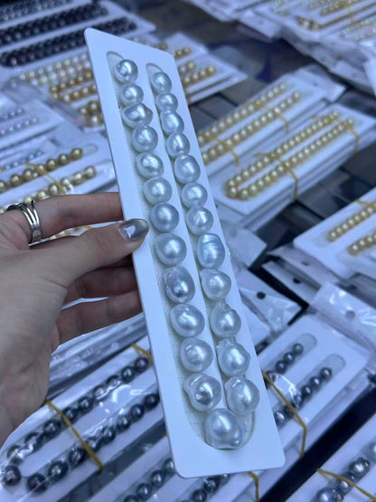 White Big Baroque Australian South Sea Pearl Strand | 12–17mm AAA Grade | Per Strand