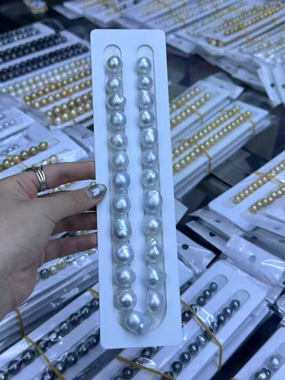 White Big Baroque Australian South Sea Pearl Strand | 12–17mm AAA Grade | Per Strand