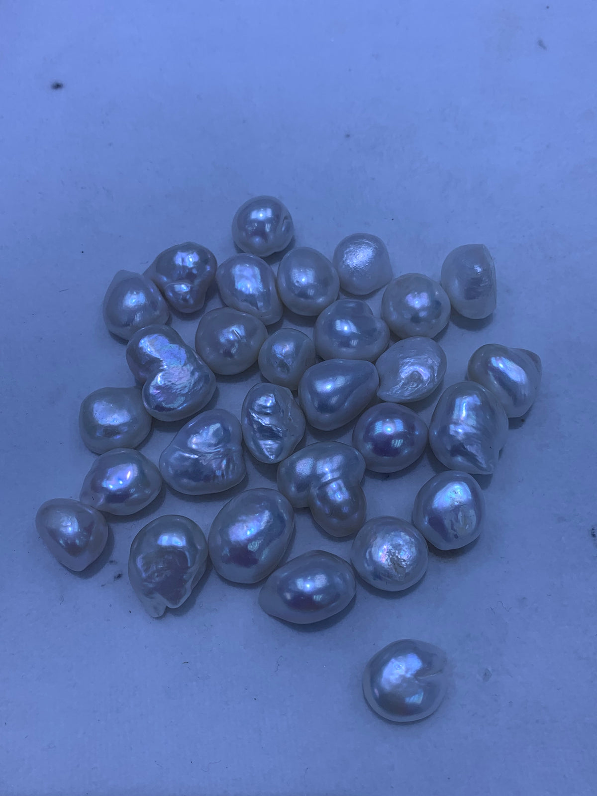 White Baroque (Keshi) Freshwater Pearl Losse | 13mm AAA Grade | Per Kilogram
