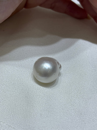 White Baroque South Sea Loose Pearl | 17–18mm AAA Grade | Per Piece