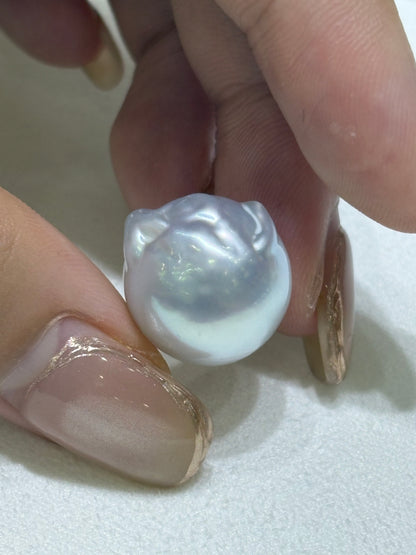 White Baroque South Sea Loose Pearl | 14–15mm AAA Grade | Per Piece