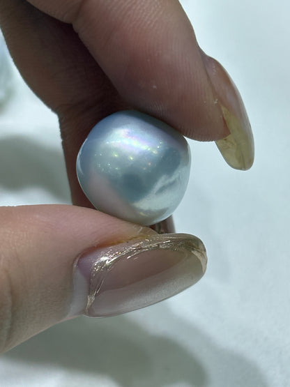 White Baroque South Sea Loose Pearl | 13–14mm AAA Grade | Per Piece