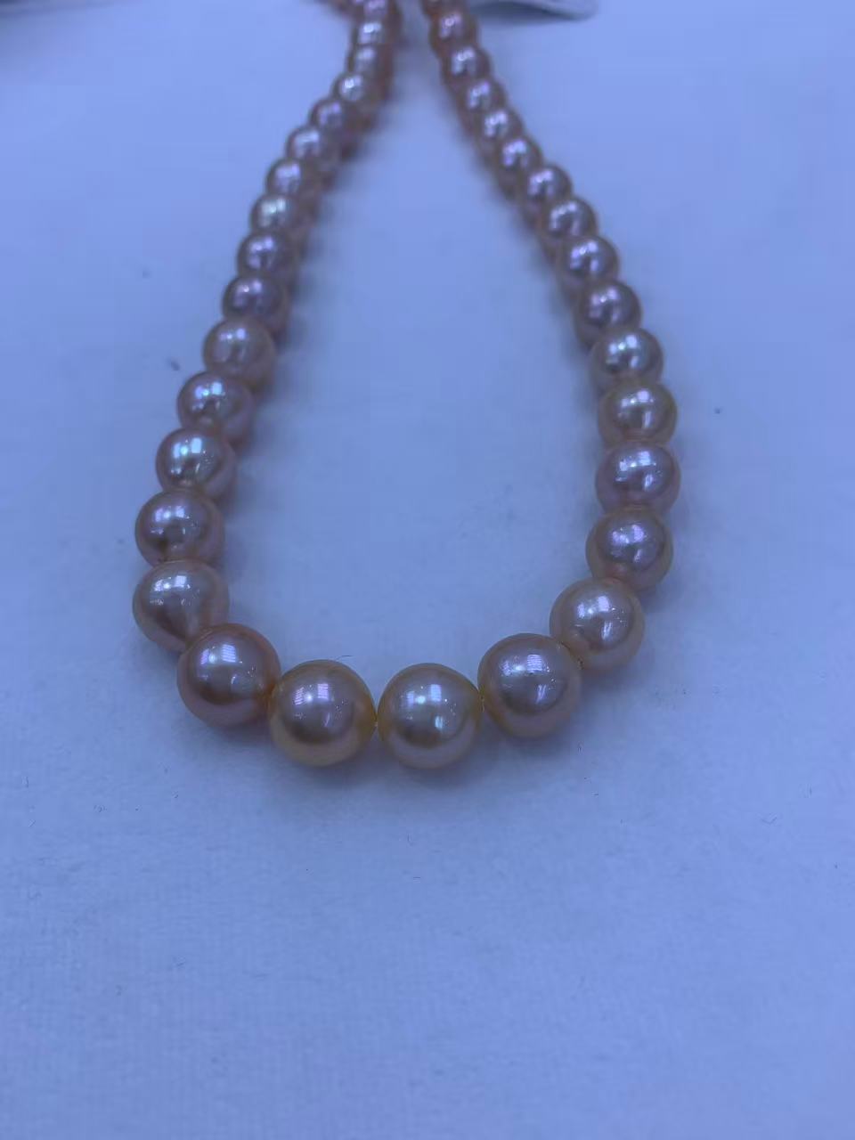 Pink Near-Round Freshwater Pearl Strand | 9–11mm AA Grade | Per Strand