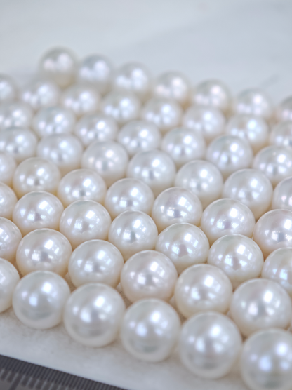 White Freshwater Edison Pearl Strand | 8–9.5mm AAAA Grade | Per Strand