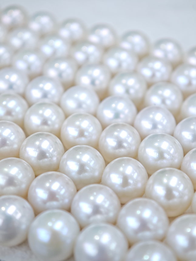 White Freshwater Edison Pearl Strand | 8–9.5mm AAAA Grade | Per Strand