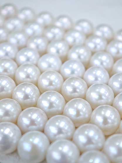 White Freshwater Edison Pearl Strand | 8–9.5mm AAAA Grade | Per Strand