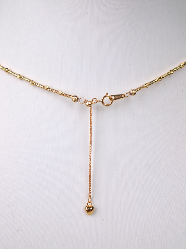 S925 Silver - White Freshwater Keshi Pearl Necklace | 2–4mm AAA Grade