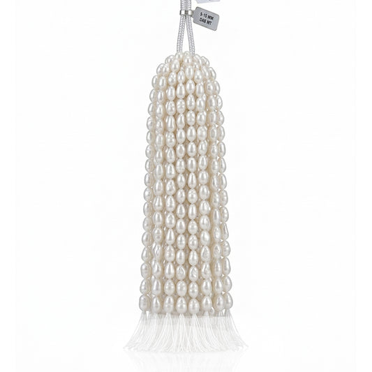 Champagne Baroque Keshi Freshwater Pearl Strand | 9–10mm AA Grade | Per Strand