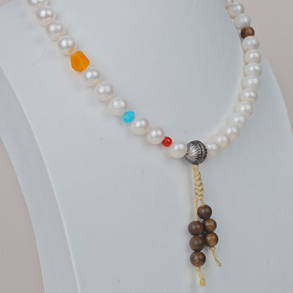 White Freshwater Pearl Necklace | 10–11mm AAA Grade | Round Pearl