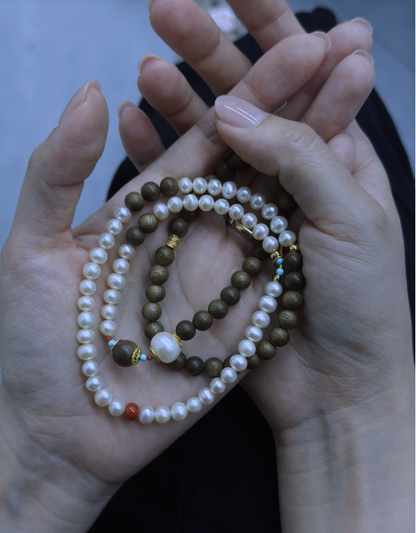 S925 Silver - White Freshwater Pearl Bracelet | 5–6mm AAA Grade