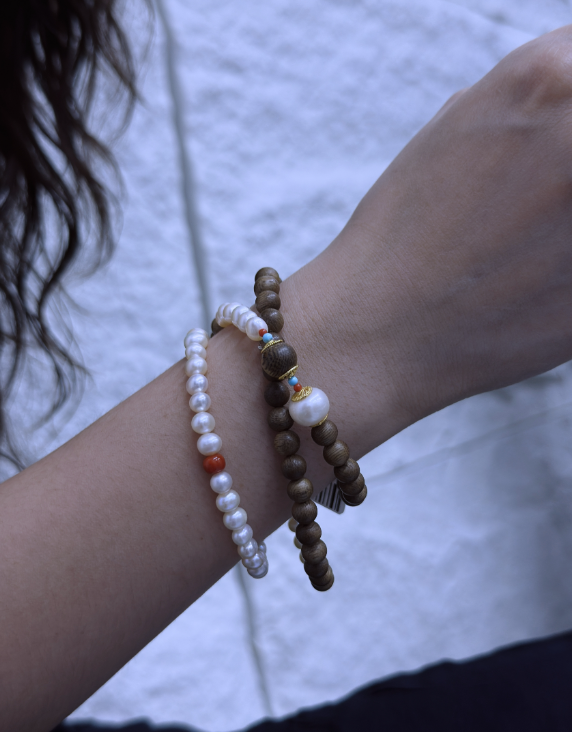 S925 Silver - White Freshwater Pearl Bracelet | 5–6mm AAA Grade