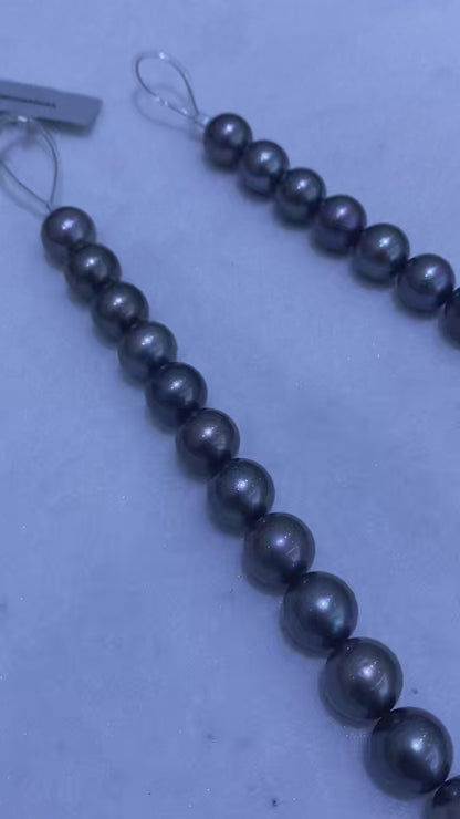 Gray-Green Tahitian Pearl Strand | 12–15mm AAA Grade