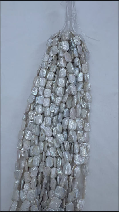 White Baroque Freshwater Pearl Strand | 13–17mm AA Grade
