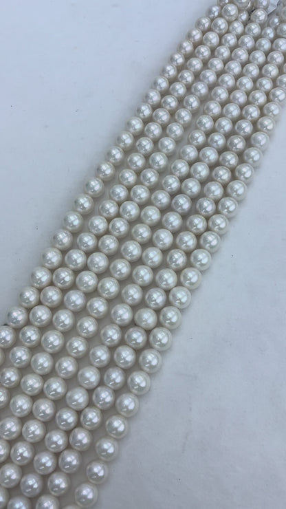 White Freshwater Edison Pearl Strand | 9.5–11.5mm AAAA Grade