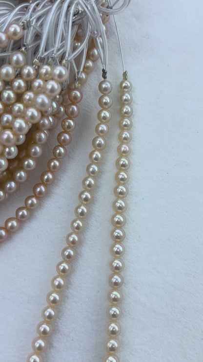 Champagne Freshwater Pearl Strand | 4.5–5mm AAAA Grade