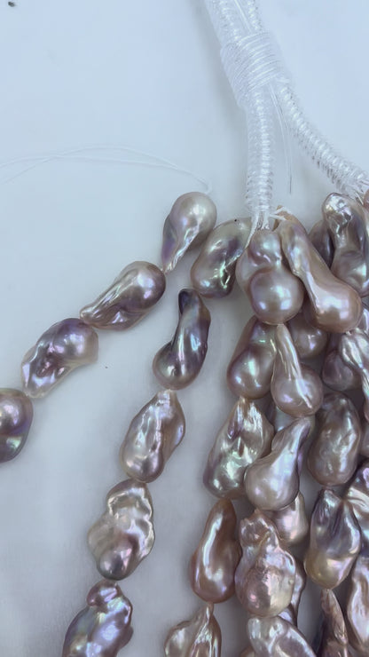 Mixed Color Baroque Freshwater Pearl Strand | 14–16mm AAA Grade