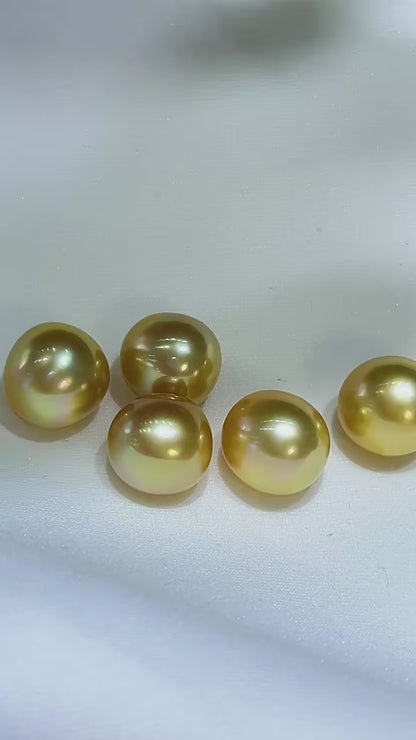 South Sea Golden Loose Pearl | Rice Shape | 13–14mm AAAA Grade