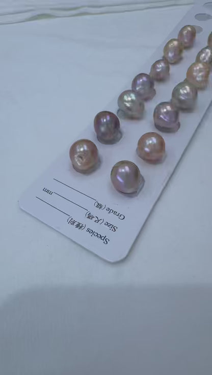 Multi-Color Freshwater Baroque Pearl | 12–15mm AAAA Grade
