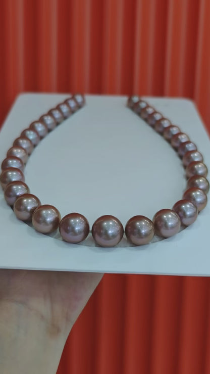 Metallic Freshwater Edison Pearl Strand | 13–16mm AAAA Grade